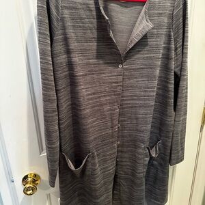 LOGO by Lori Goldstein Gray Top